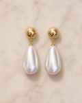 Pearl Drop Earrings in Gold
