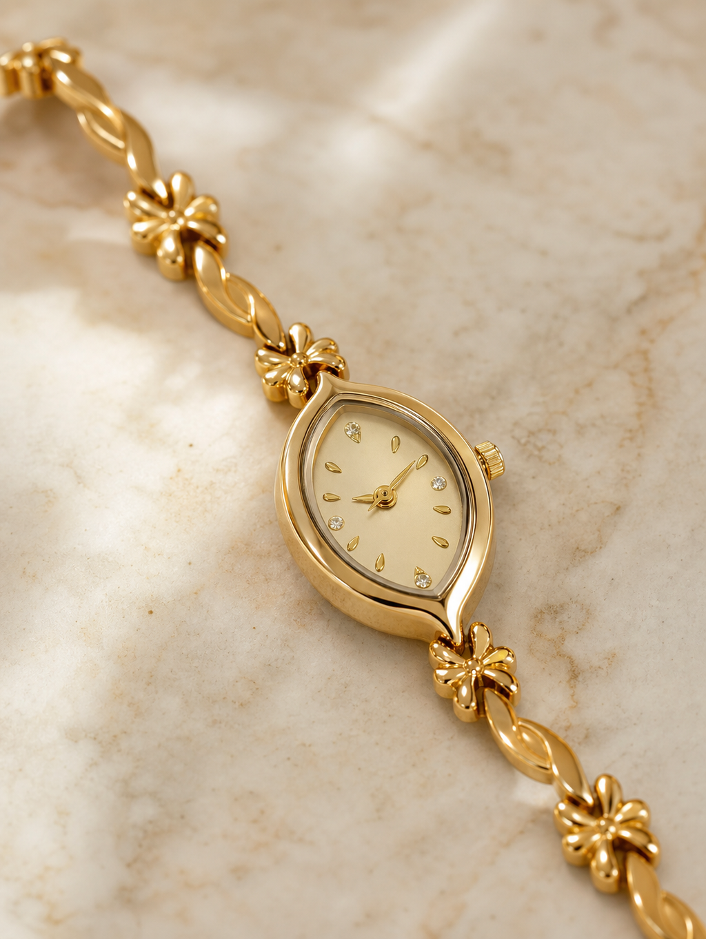 Petite Dial Watch in Gold