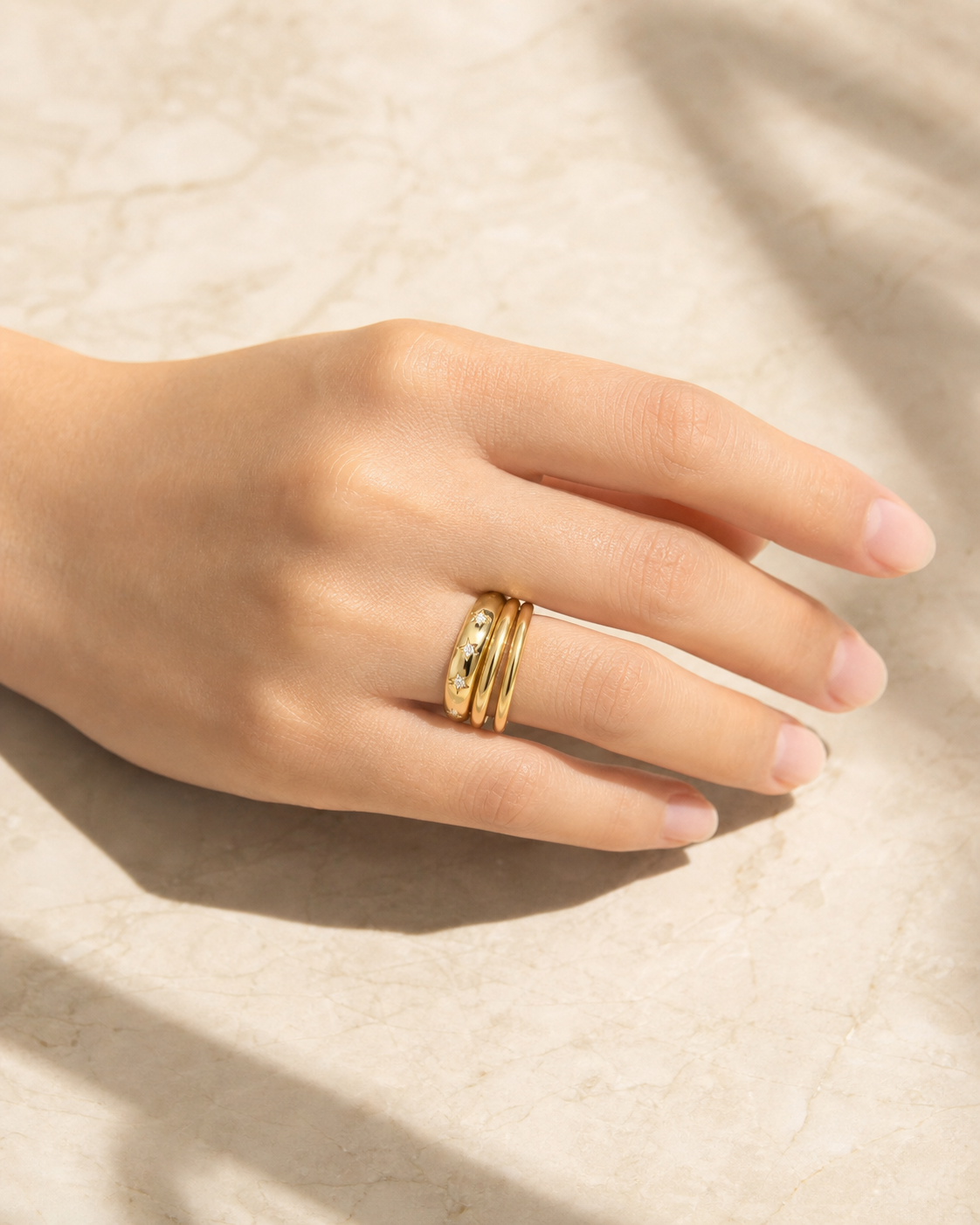 Star Stacking Ring in Sterling Silver