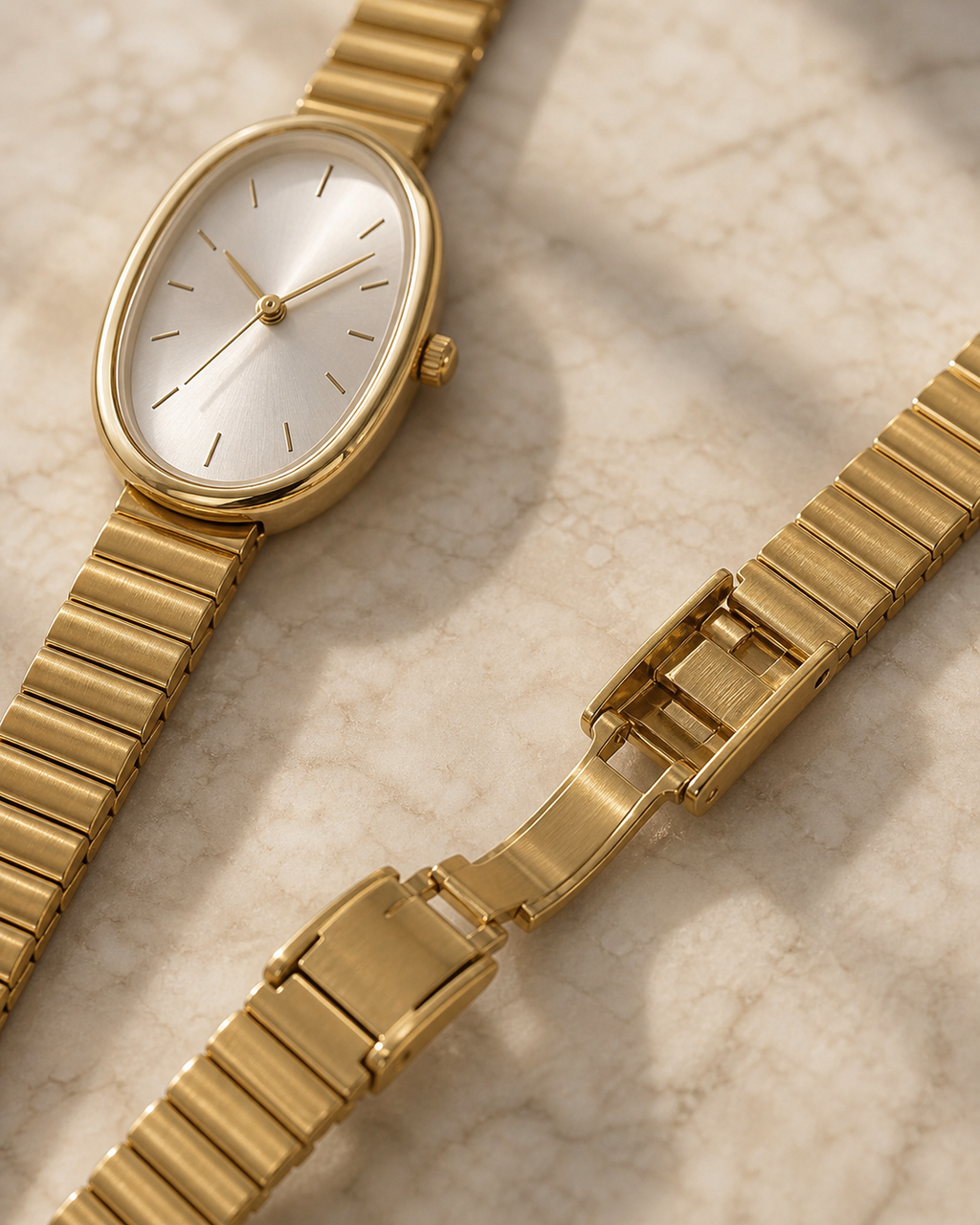 Bracelet Quartz Watch in Gold