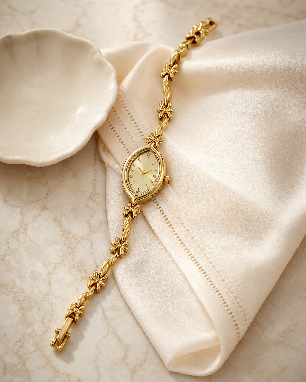 Petite Dial Watch in Gold