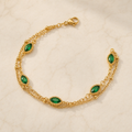 Pavé Crystal Bracelet in 18k Gold