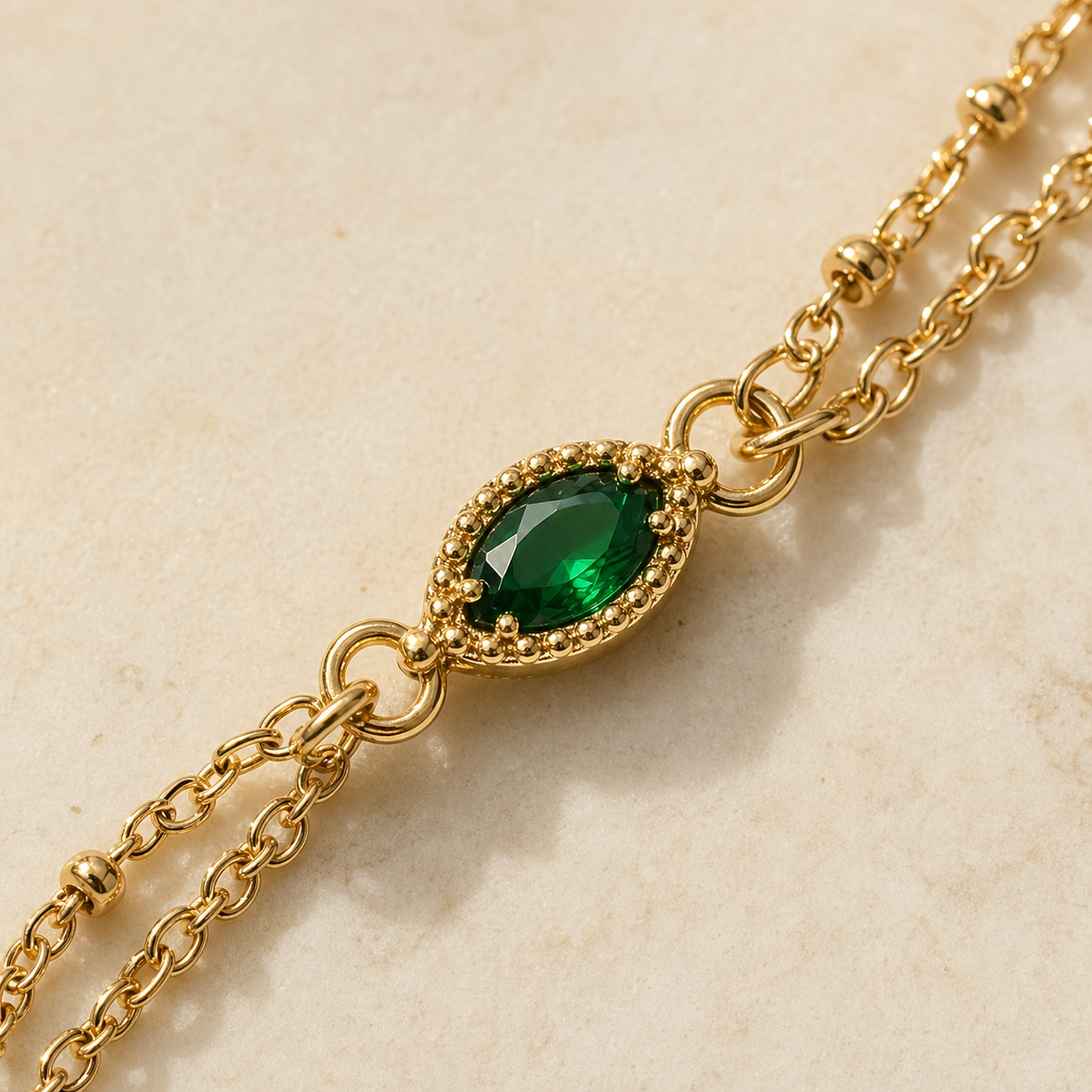 Pavé Crystal Bracelet in 18k Gold