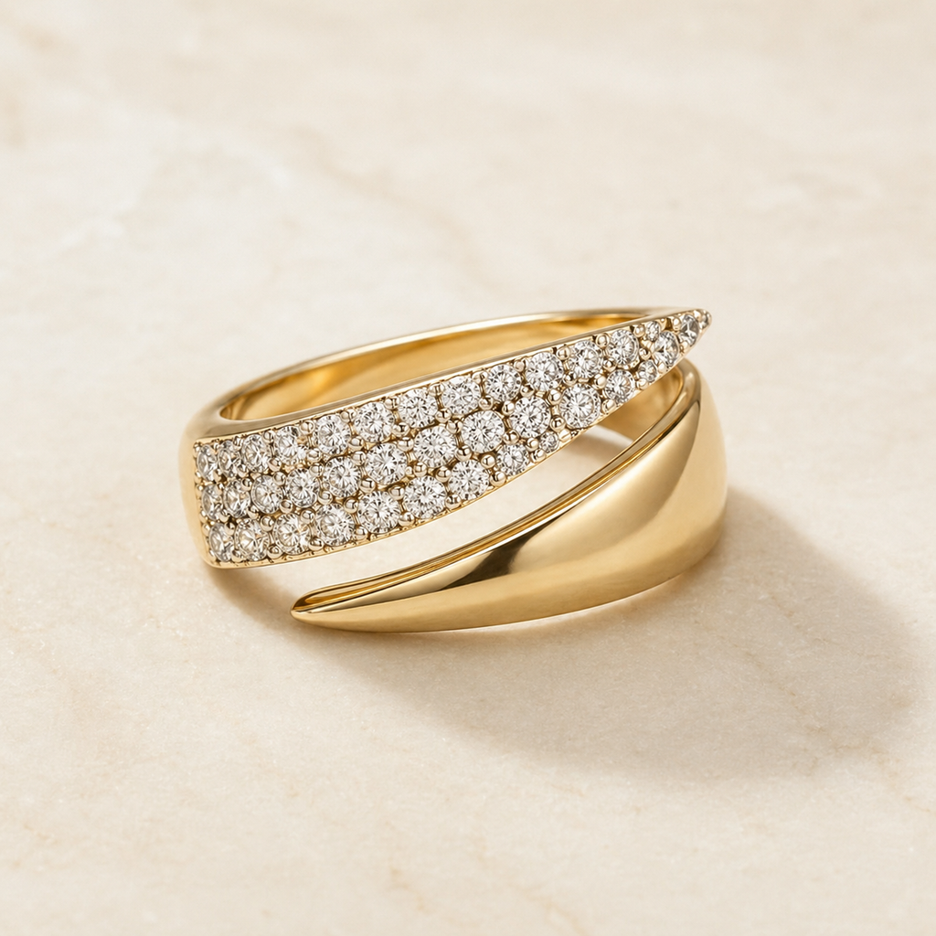 Sun Signet Ring in 18k Gold