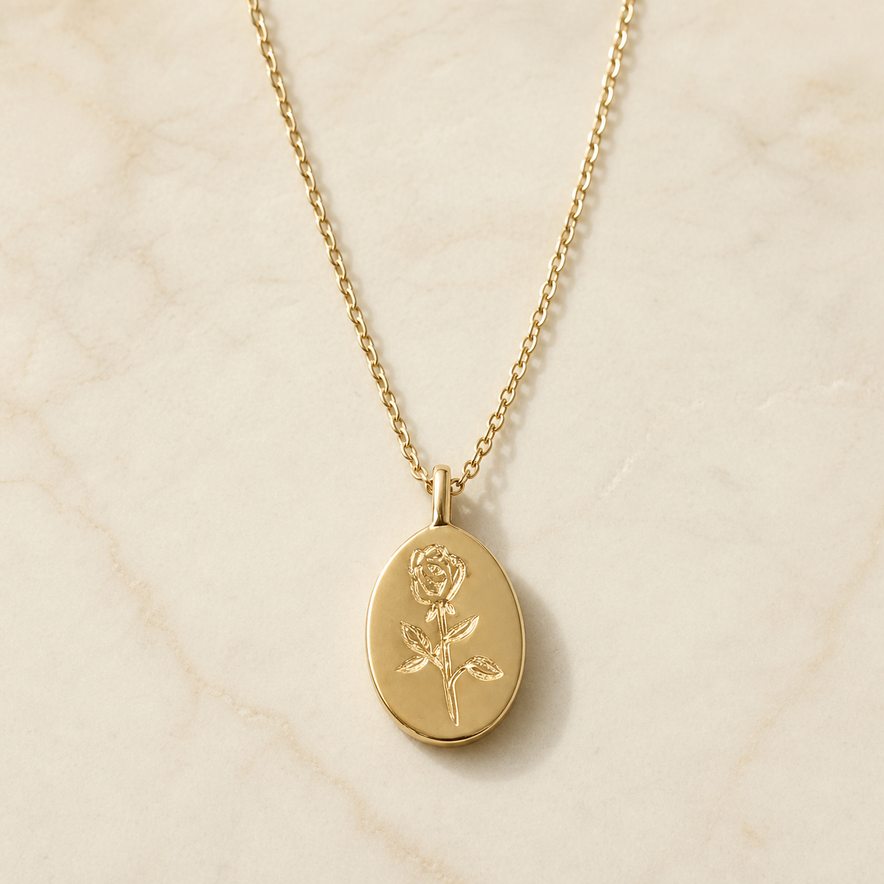 Cameo Bloom Pendant in 18k Gold