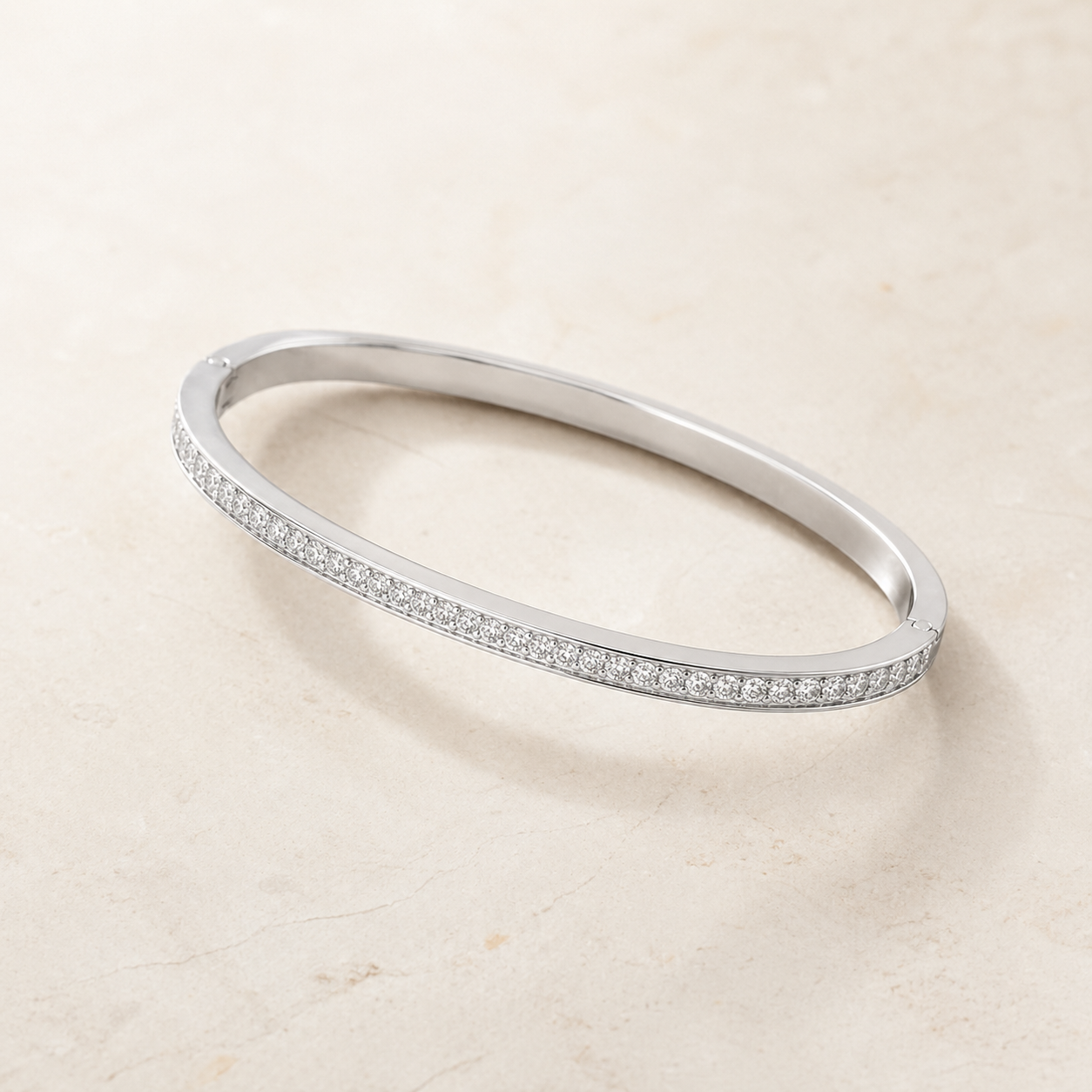 Slim Stacking Bangle in 18k Gold