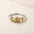 Two-Tone Wrap Ring in 18k Gold