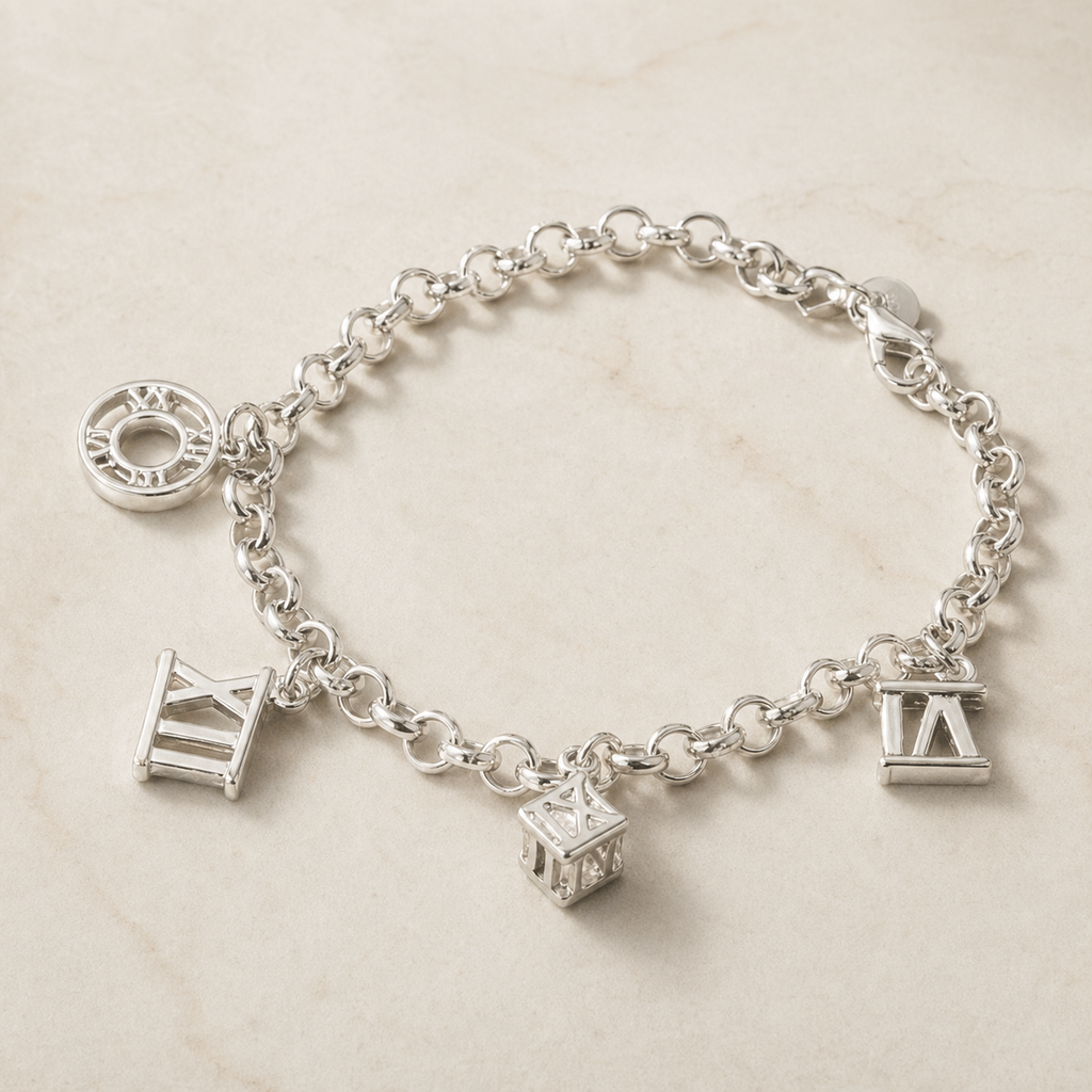 Charm Bracelet in Sterling Silver