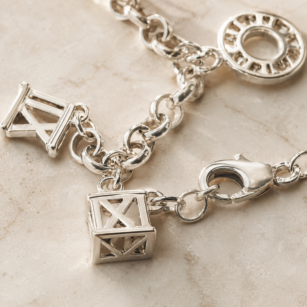 Charm Bracelet in Sterling Silver